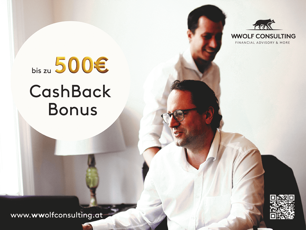 Bis zu 500 € CashBack Bonus!