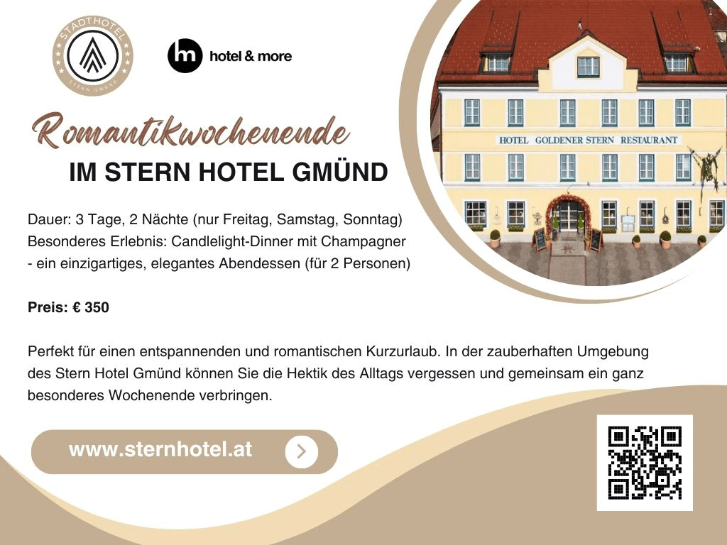 Romantischer Kurzurlaub EUR 350,-!
