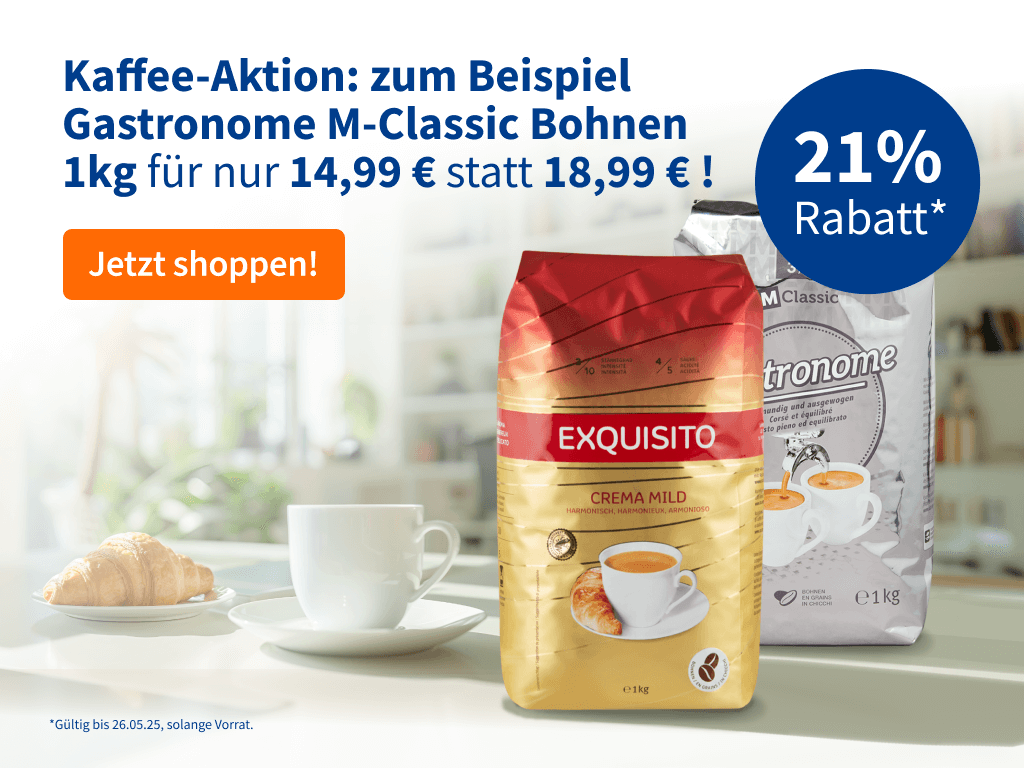 21% Rabatt auf Kaffee!