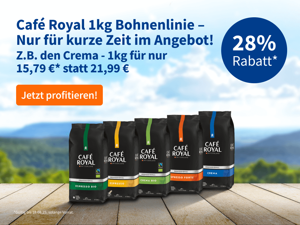 28% Rabatt* auf Kaffee!