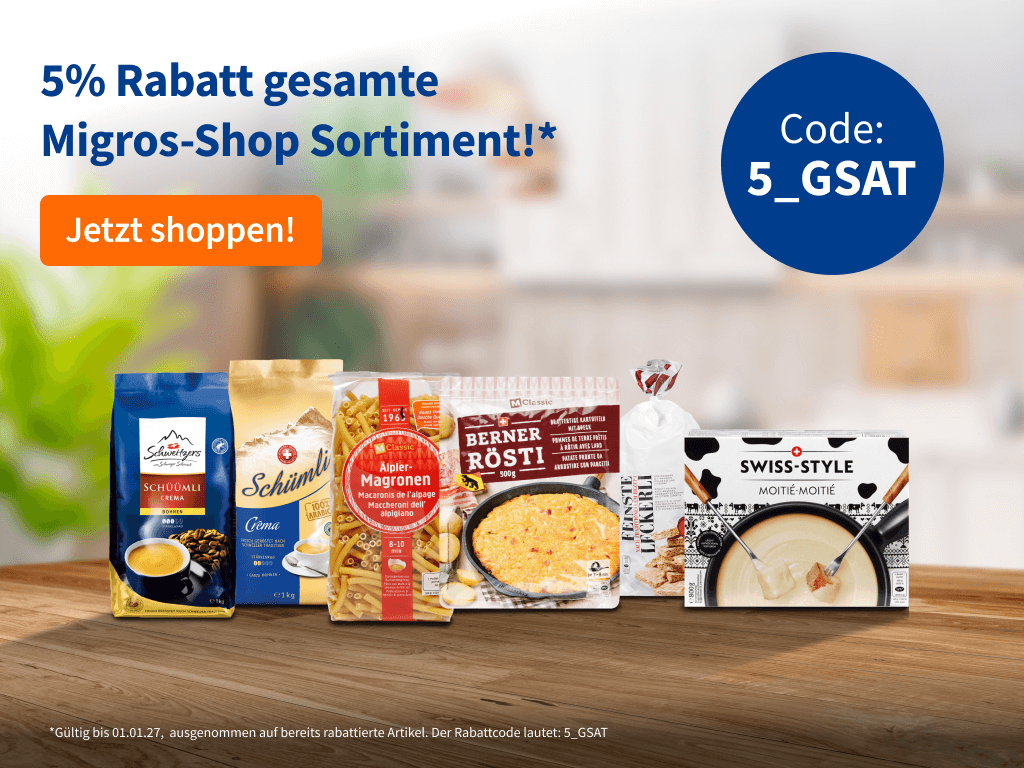 5% Rabatt auf das gesamte Sortiment!