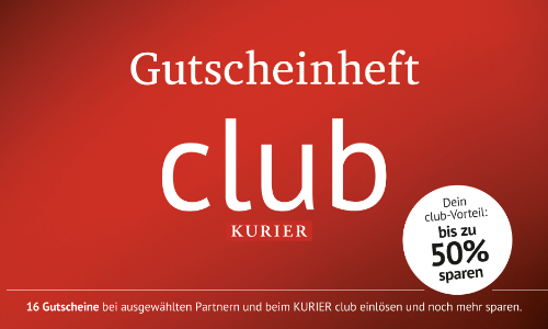 KURIER club-Gutscheinheft 2026