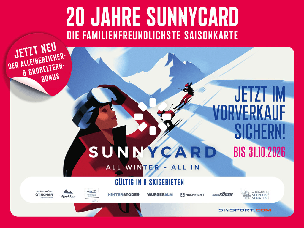 SunnyCard um nur EUR 594 statt EUR 743!