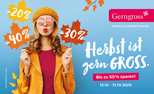 Gerngross Herbst-Gutscheinheft 2020