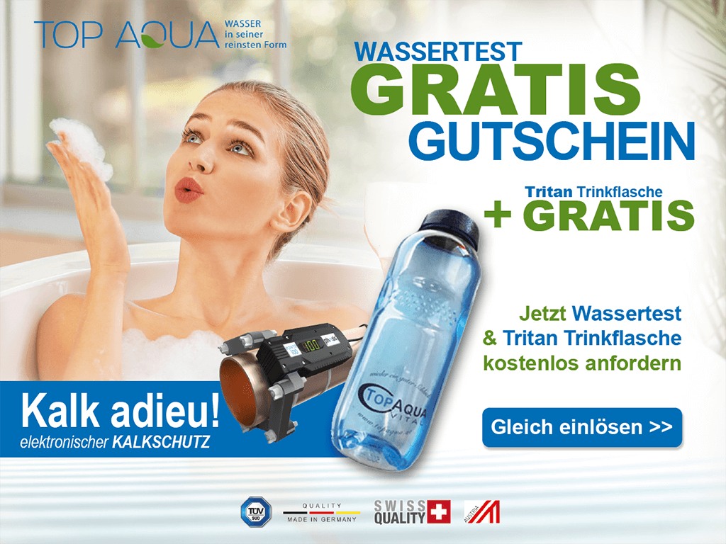 Wassertest + Tritan Trinkflasche GRATIS!