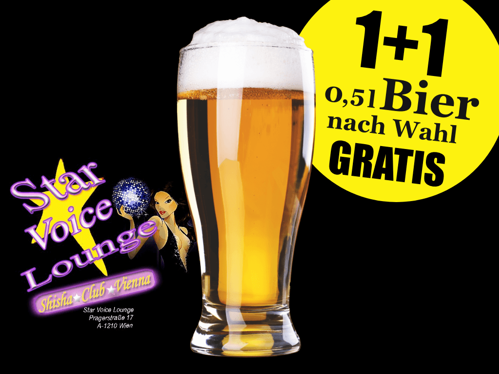 1+1 Bier GRATIS!